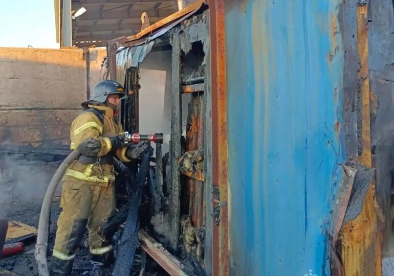 На пожаре в Бузулуке пострадал 48-летний мужчина